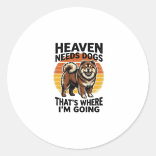 Adesivo Camisa de Cachorro Chow Chow Heaven Tributo Vintag