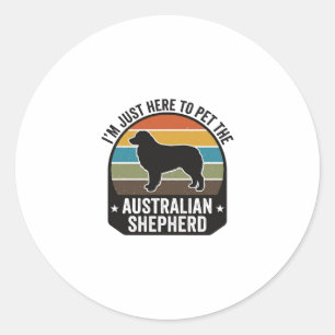 Adesivo Camisa de Cachorro Vintage Amante de Australian Sh