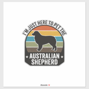 Adesivo Camisa de Cachorro Vintage Amante de Australian Sh