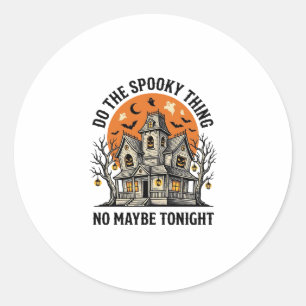Adesivo Camisa de Casa Assombrada Design de Halloween Vint