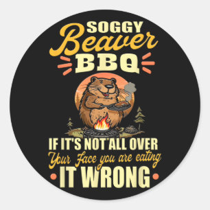 Adesivo Camisa de Churrasco de castor de Soggy