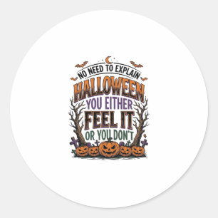 Adesivo Camisa de Citação de Halloween Abóbora Batata Anti