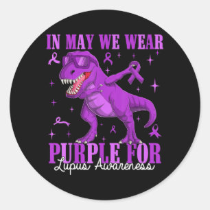 Adesivo Camisa de conscientização do Dino Lupus em maio us