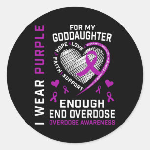 Adesivo Camisa de Conscientização sobre o Fim do Overdose 