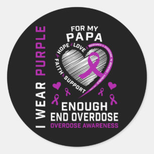 Adesivo Camisa de conscientização sobre o fim do overdose