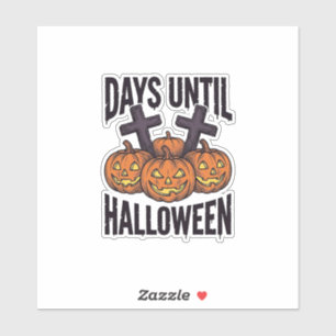 Adesivo Camisa de Contagem Regressiva de Halloween Design 