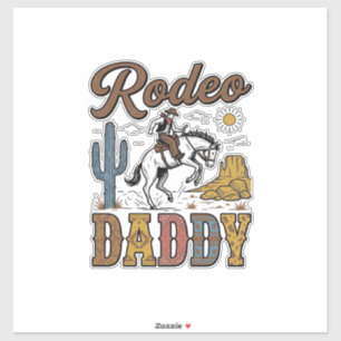 Adesivo Camisa de Cowboy Western Vintage Rodeo Daddy Desig