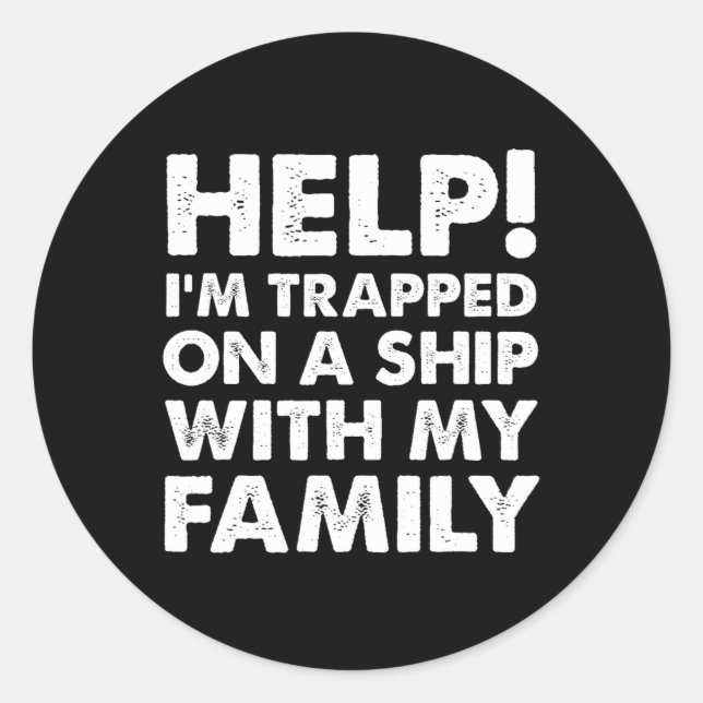 Adesivo Camisa De Cruzeiro Da Família Engraçada Que Corres (Frente)