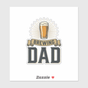 Adesivo Camisa de desenho de cerveja de papai cervejeiro v