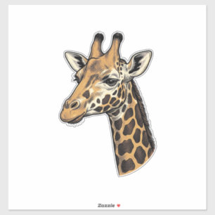 Adesivo Camisa de desenho de girafa vintage (7