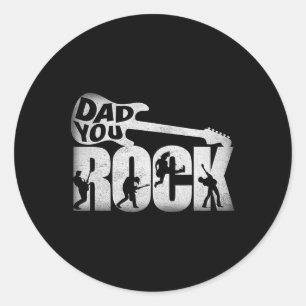 Adesivo Camisa De Dia Engraçado Pai Você Rock Violão Vinta