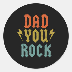 Adesivo Camisa De Dia Engraçado Pai Você Rock Violão Vinta