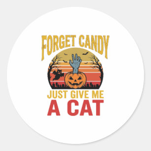 Adesivo Camisa de Doces Engraçados para Amante de Gatos no