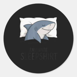 Adesivo Camisa de dormir favorita de tubarão para meninos 
