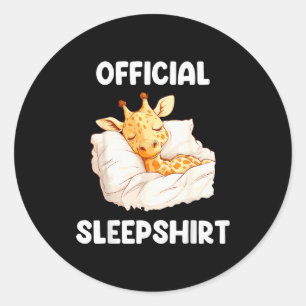 Adesivo Camisa de dormir Girafa Amantes de Animais Pijama