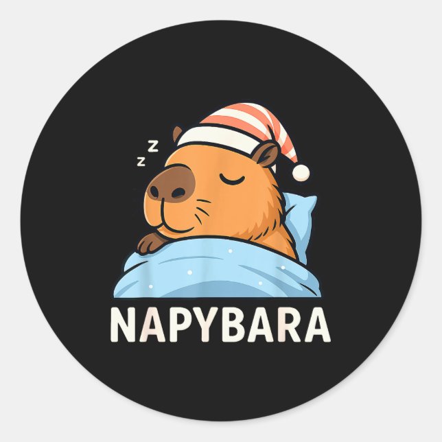 Adesivo Camisa de dormir Sleeng Capybara Napybara Pijama M (Frente)