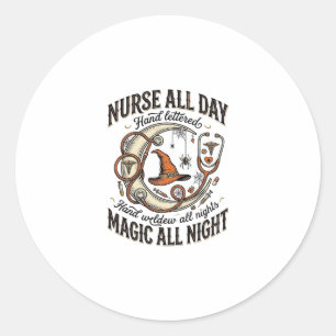 Adesivo Camisa de Enfermeira de Halloween Médica Noturna B