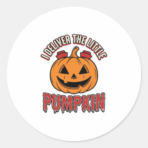 Adesivo Camisa de entrega de Halloween da Enfermeira Abóbo
