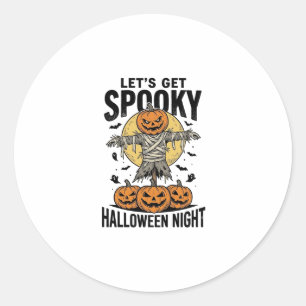 Adesivo Camisa de Espantalho de Abóbora Gráfico de Hallowe