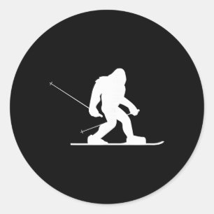 Adesivo Camisa de Esqui Bigfoot, Sasquatch de Esqui Divert
