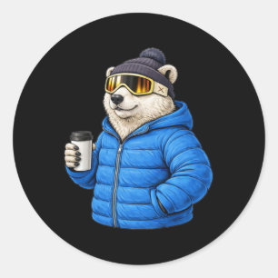 Adesivo Camisa de Esqui Pós-Esqui de Urso Polar Motivos An
