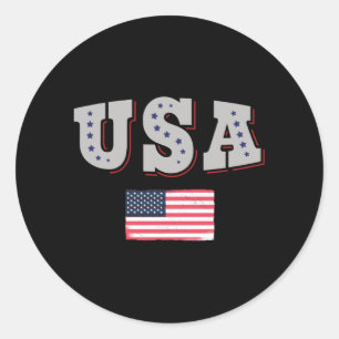Adesivo Camisa de Fã de Futebol dos EUA Bandeira Americana