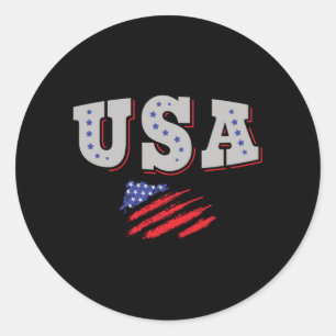 Adesivo Camisa de Fã de Futebol dos EUA Bandeira Americana