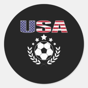 Adesivo Camisa de Fã de Futebol Orgulhosamente Americano -