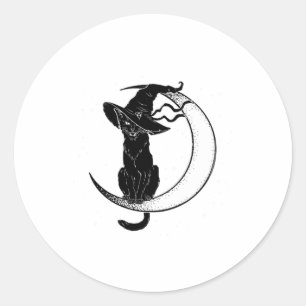 Adesivo Camisa de Fantasia de Gato Preto Assustador Vintag