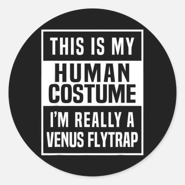 Adesivo Camisa de Fantasia de Venus Flytrap ideia engraçad (Frente)