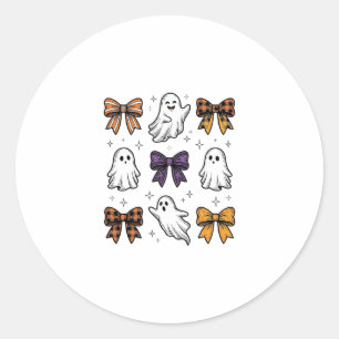 Adesivo Camisa de Fantasmas e Laços de Halloween Vintage D