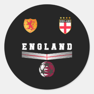 Adesivo Camisa de Fãs de Futebol da Inglaterra Bandeira In