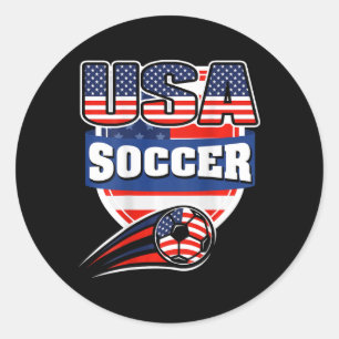 Adesivo Camisa de Fãs de Futebol Orgulhosamente Americanos