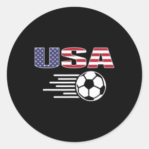 Adesivo Camisa de Fãs de Futebol Orgulhosamente Americanos