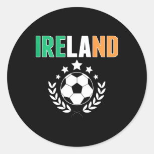 Adesivo Camisa de Fãs de Futebol Orgulhosos da Irlanda - A