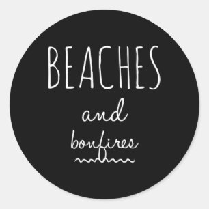 Adesivo Camisa De Férias De Verão Praias Fogueira Fogueira