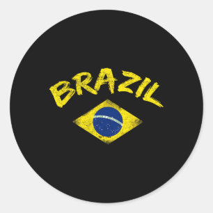 Adesivo Camisa de Futebol Bandeira Nacional Brasileira Bra