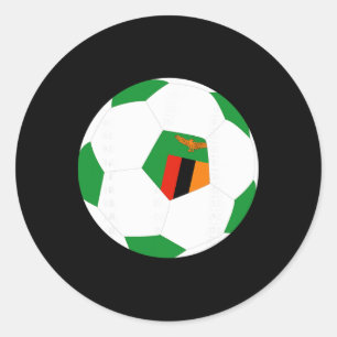 Adesivo Camisa de Futebol da Zâmbia com Estampa de Orgulho