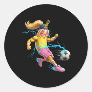 Adesivo Camisa de futebol engraçada da Nana para meninas, 