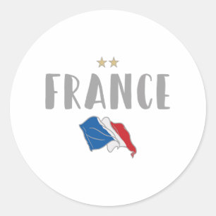 Adesivo Camisa de Futebol Fã da França Bandeira Francesa