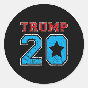 Adesivo Camisa de Futebol Vintage Eleição Donald Trump 202