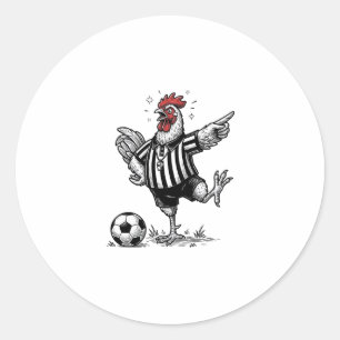 Adesivo Camisa de Galinha Engraçada de Futebol Gravura Vin