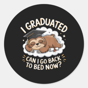 Adesivo Camisa De Graduação Engraçada - Eu Me Formei.