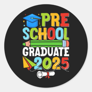 Adesivo Camisa De Graduação Pré-Escolar 2025 Meninos Pré-k