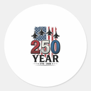 Adesivo Camisa de Gravura Vintage Patriótica de 250 Anos