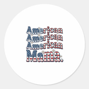 Adesivo Camisa de Gravura Vintage Patriótica Mama American