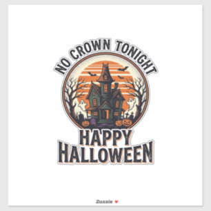 Adesivo Camisa de Halloween Assombrada Com Arte da Mansão