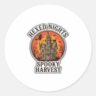 Adesivo Camisa de Halloween de Casa Assombrada Gravura Vin