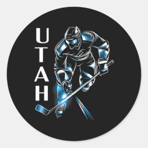 Adesivo Camisa de Hockey Eddy'S Canyon Uni-adulto Utah Hoc