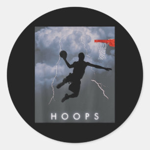 Adesivo Camisa de Hoops de Basquete de Tempestade Elétrica